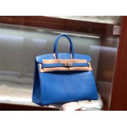 Hermes/爱马仕中文官网包包手工亮面蜥蜴皮Birkin 25铂金包