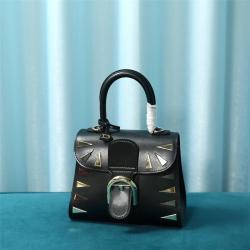 Delvaux/德尔沃中国官网Fireworks系列金属贴片Brillant Mini手提包