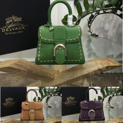 Delvaux/德尔沃中文官网迷你Brilliant Metal Stitch外缝金属蛇链手提包