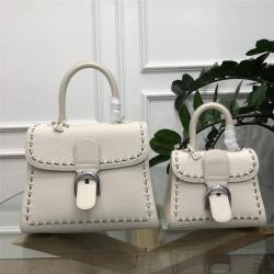 Delvaux/德尔沃香港官网新款Brilliant中号真皮外缝金属蛇链手提包