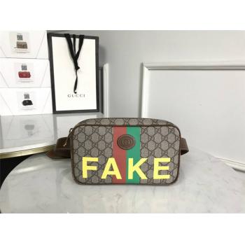 GUCCI古驰包包新款“Fake/Not”印花腰包胸包602695