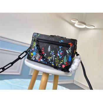 LV卖奢侈品的网站花卉印花MINI SOFT TRUNK 链条包盒子包M69072
