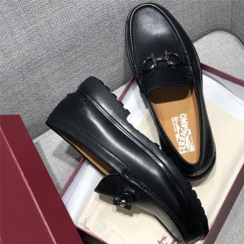 Ferragamo/菲拉格慕官网正品新款男鞋GANCINI莫卡辛鞋乐福鞋735190