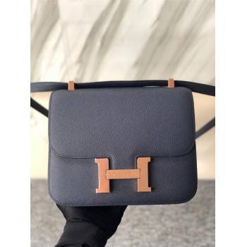 Hermes爱马仕女包价格与图片玫瑰金扣Constance Epsom皮革康康包