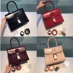 Delvaux/德尔沃官网代购女包新版box皮马蹄扣Brillant手袋