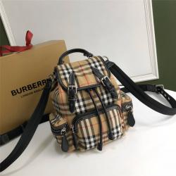 Burberry巴宝莉专柜价三用双肩包小号Vintage格纹军旅背包40784711