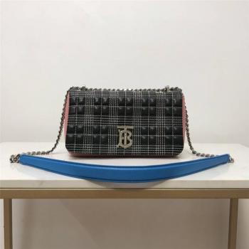 Burberry巴宝莉正品包包Lola小号绗缝三色羔羊皮萝纳包80326691