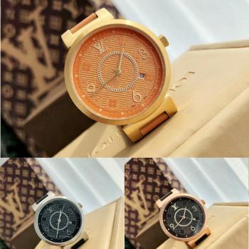 LV高仿货源石英女表Tambour Slim Monogram Macassar 腕表