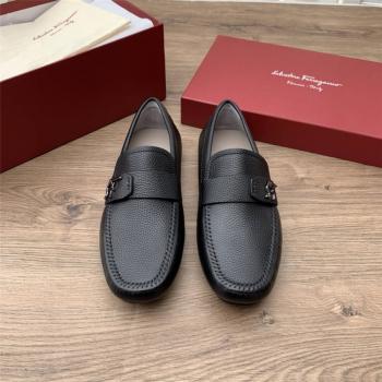 Ferragamo/菲拉格慕官网正品带标识的开车莫卡辛鞋豆豆鞋736547