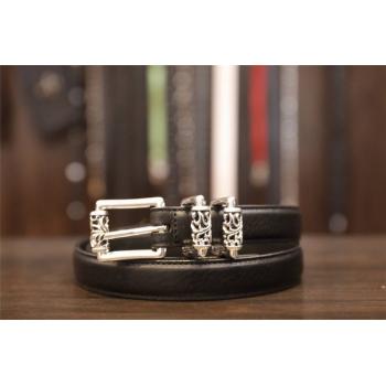 Chrome hearts CH克罗心正品代购腰带925银Mini滚轮皮带B005-1