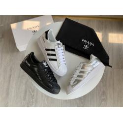 Prada x adidas originals Superstar联名款贝壳头运动鞋2EG320