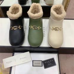 GUCCI古驰鞋子批发马衔扣女士踝靴防水雪地靴‎627890