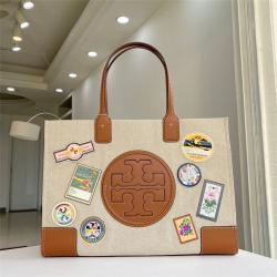 tory burch/托里伯奇TB徽章ELLA MULTI-STITCH TOTE购物袋托特包64940