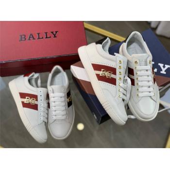 BALLY/巴利官网正品小白鞋WINTON男女士白色皮革运动鞋6234705