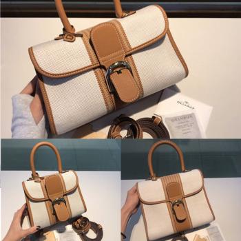 Delvaux/德尔沃官网包包价格新款手工编织丝麻布Brillant手袋