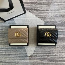 gucci澳洲官网古驰GG marmont 三折短款钱包474802