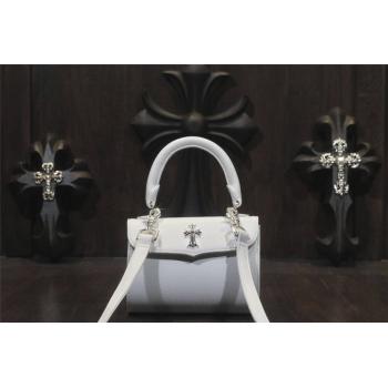 Chrome hearts CH克罗心正品代购女包十字架手提斜挎包白色K662