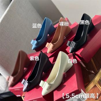 ferragamo鞋子价格表菲拉格慕女鞋新款羊皮VIVA高跟鞋平底鞋