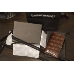 Chrome Hearts CH克罗心官网正品代购棕色鳄鱼皮手机套WE095