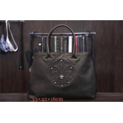 Chrome hearts CH克罗心官方网站专卖店女包童军花真皮休闲购物袋k013