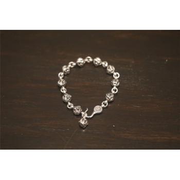 Chrome hearts CH正版克罗心去哪买龙头圆珠手链H052