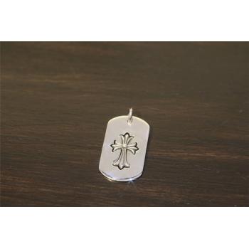 Chrome hearts CH克罗心免税店代购内镶十字架吊牌吊坠N013