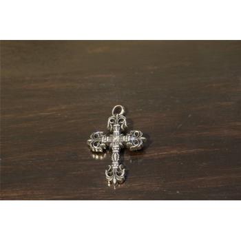 Chrome hearts CH克罗心官方网站专卖店大火焰十字花吊坠D018