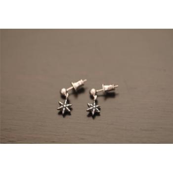 Chrome hearts CH克罗心中文官网六芒星吊坠耳钉耳环E007