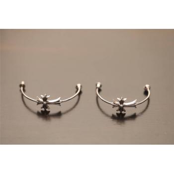 Chrome hearts CH克罗心正品官网HOOP十字架耳环E030