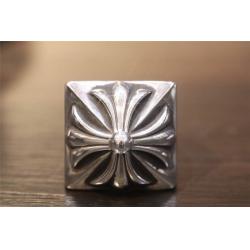 Chrome hearts CH克罗心正品代购四方十字花戒指指环R006