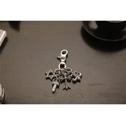 Chrome hearts CH克罗心中文官网纯银四坠钥匙扣包饰挂件L016