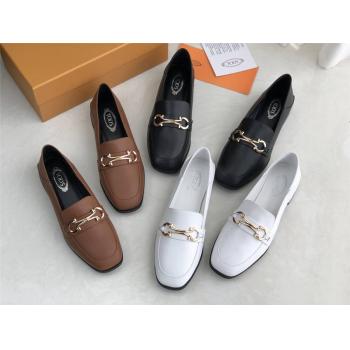 Tod's托德斯中文官网女鞋新款真皮乐福鞋休闲皮鞋