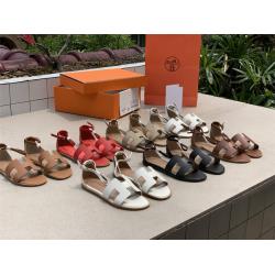 Hermes/爱马仕官网正品鞋子经典新款女士Santorini凉鞋