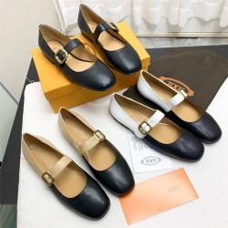 Tod's托德斯官网正品女鞋女士复古玛丽珍皮鞋单鞋