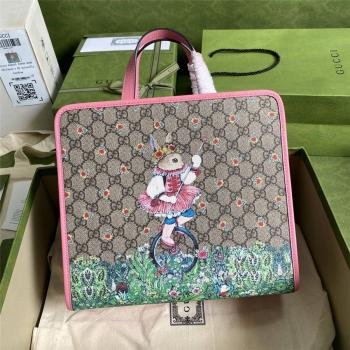 gucci美国官网古驰樋口裕子印花儿童托特包605614