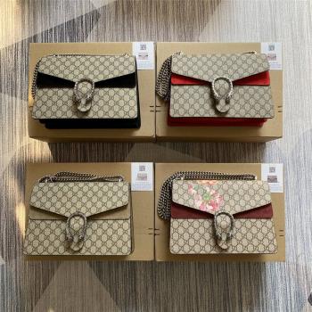 GUCCI官网古驰女士包Dionysus系列GG肩背包大号酒神包403348