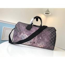 lv男包图片GALAXY星空KEEPALL 50 旅行袋（配肩带）M44166