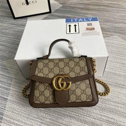 GUCCI古驰包包官网价格GG Marmont Mini帆布斜挎包547260