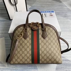GUCCI古驰包包官网价格Ophidia系列GG中号手提包贝壳包524533