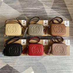 GUCCI古驰官网旗舰店女包Soho disco小号流苏相机包308364