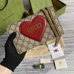 GUCCI古奇香港官网情人节特别款链带钱包648948
