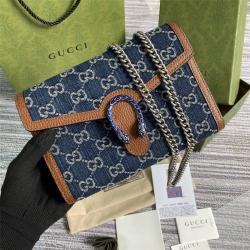 gucci价格古奇GG Denim系列Dionysus系列迷你链条包401231