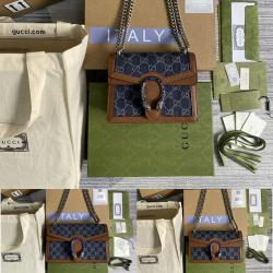 GUCCI古奇官网正品GG Denim系列Dionysus系列酒神包421970/499623/400249
