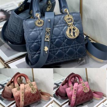 迪奥官网正品渐变LADY DIOR MY ABCDIOR 手袋M0538