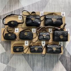 GUCCI古驰古奇GG Marmont肩背包黑色图片价格