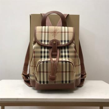 Burberry巴宝莉官方旗舰店中古经典格纹双肩包8011144