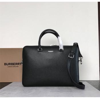 Burberry巴宝莉博柏利包包图片及价格粒纹皮革公文包80142651