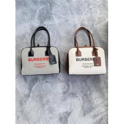 Burberry巴宝莉中号Horseferry印花帆布半立方包80368531/80368541