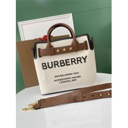 Burberry巴宝莉The Belt中号三粒铆钉装饰棉质帆布贝尔特包80148081