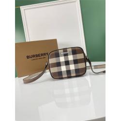 burberry官方旗舰店巴宝莉格纹印花皮革斜挎包相机包80353251